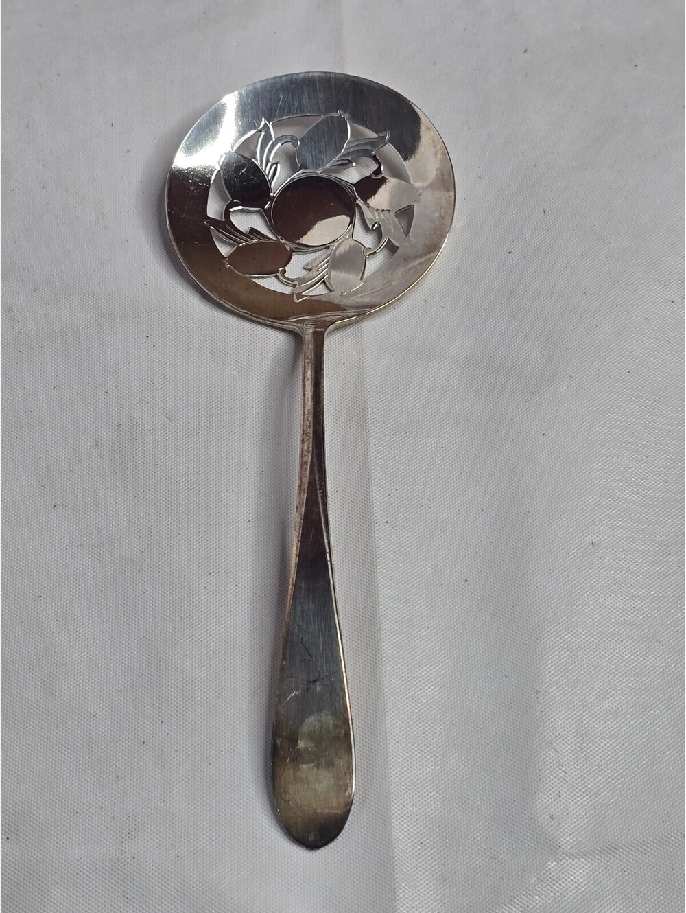 Vintage International Silver Co. Pierced Serving Spoon Original Rogers